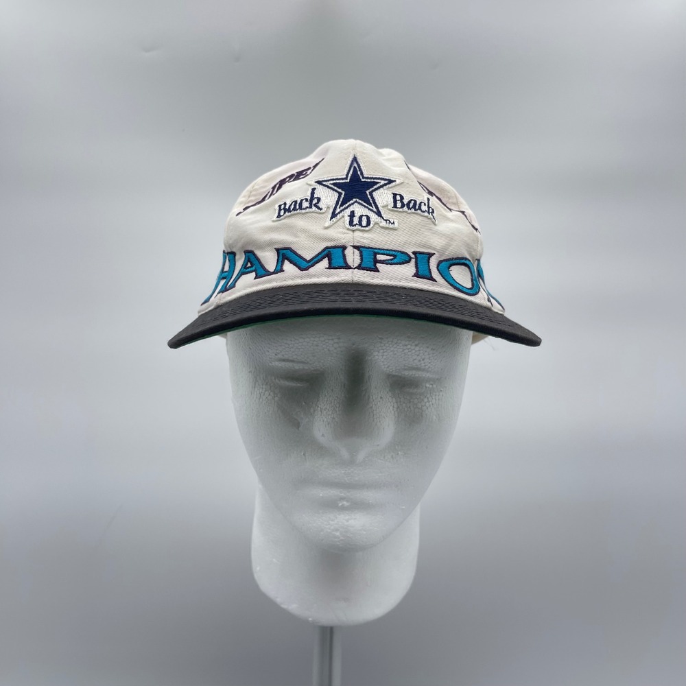 Logo 7 Dallas Cowboys VTG Snapback Hat Back to Back Super Bowl XXVIII Champions